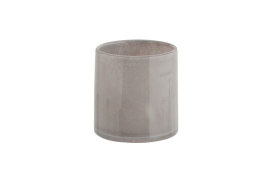 Übertopf aus grauem Glas H12 Glower