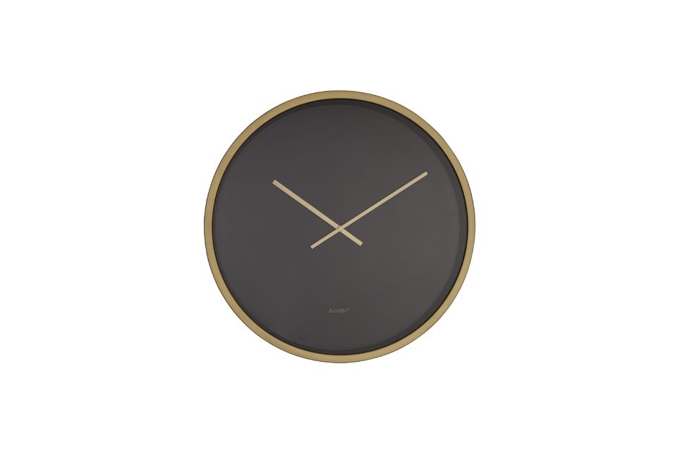 Die Time Bandit-Uhr in Schwarz/Messing bietet ein einfaches, aber wirkungsvolles Design