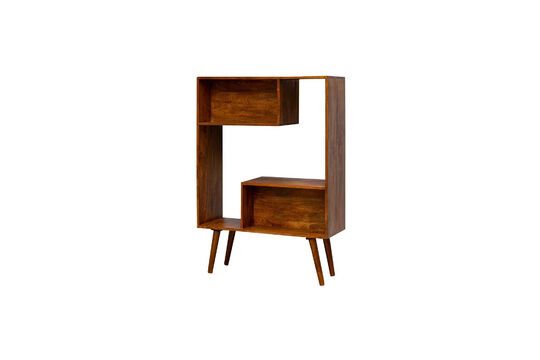 Umkehrbarer Bücherschrank aus dunklem Holz Open