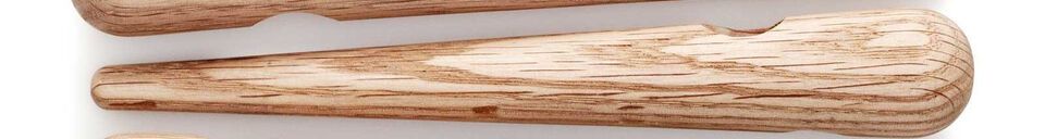 Materialbeschreibung Untersetzer aus heller Eiche Timber