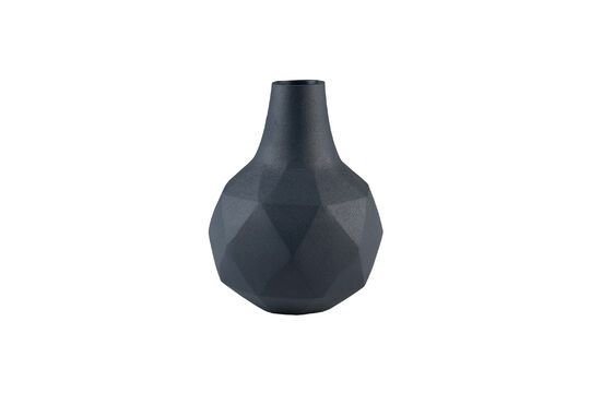 Vase aus blauem Aluminium 16 cm Bloom