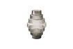 Miniaturansicht Vase aus mundgeblasenem Glas in Grau Steps 1