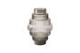 Miniaturansicht Vase aus mundgeblasenem Glas in Grau Steps ohne jede Grenze