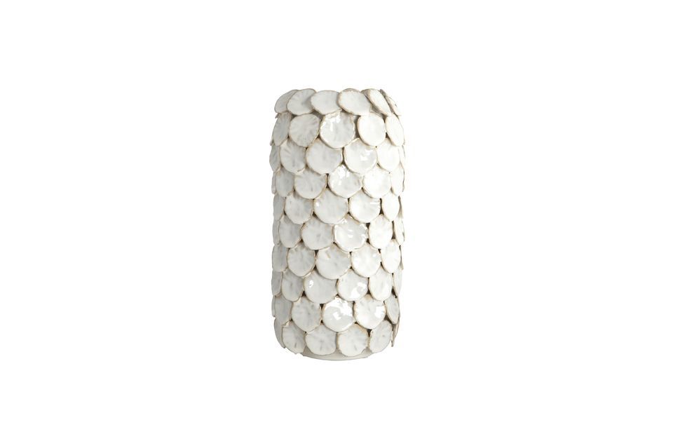 Vase aus weißem Sandstein Dot House Doctor