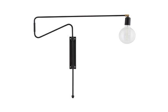 Wandleuchte aus schwarzem Messing Swing