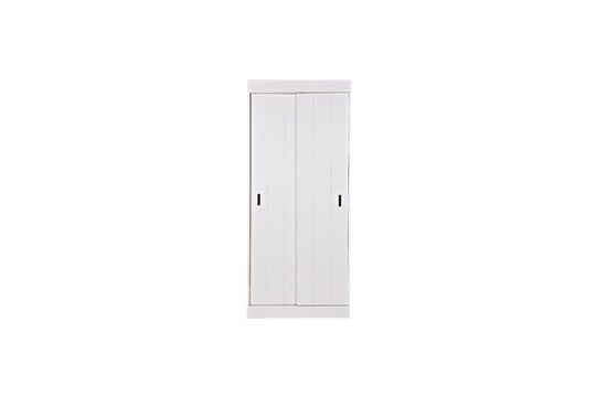 Weißer Holzschrank Row