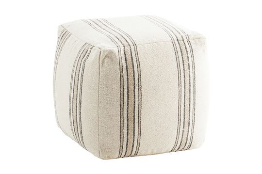 Weißer Sitzsack aus Baumwolle Mima